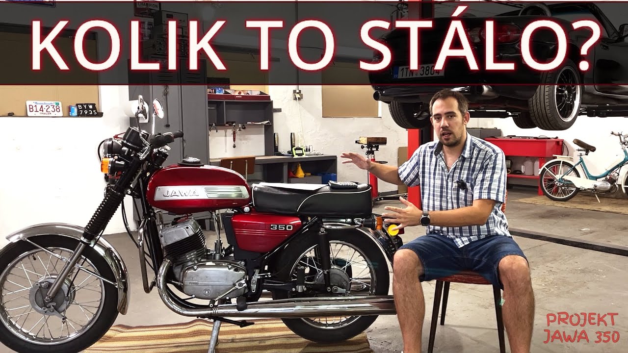 JAWA 350/634 - KOLIK STOJÍ RENOVACE 37 LET STARÉHO MOTOCYKLU?