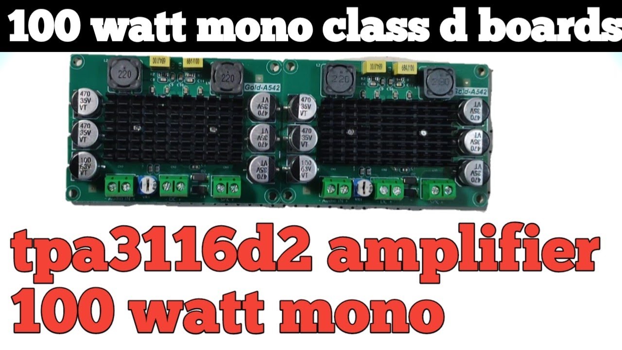 100 watt mono class d boards/tpa3116d2 amplifier 100 watt mono