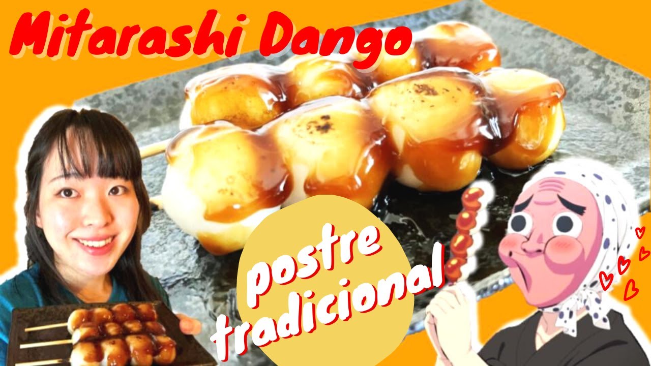 ¡Receta perfecta de MITARASHI DANGO! Muy suave y deliciosa