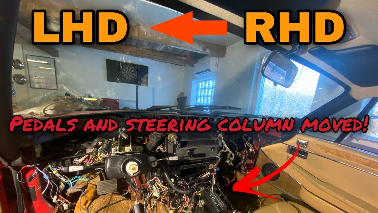 Steering Column and Pedals Get Moved Over! - RHD to LHD XJS (part 3)