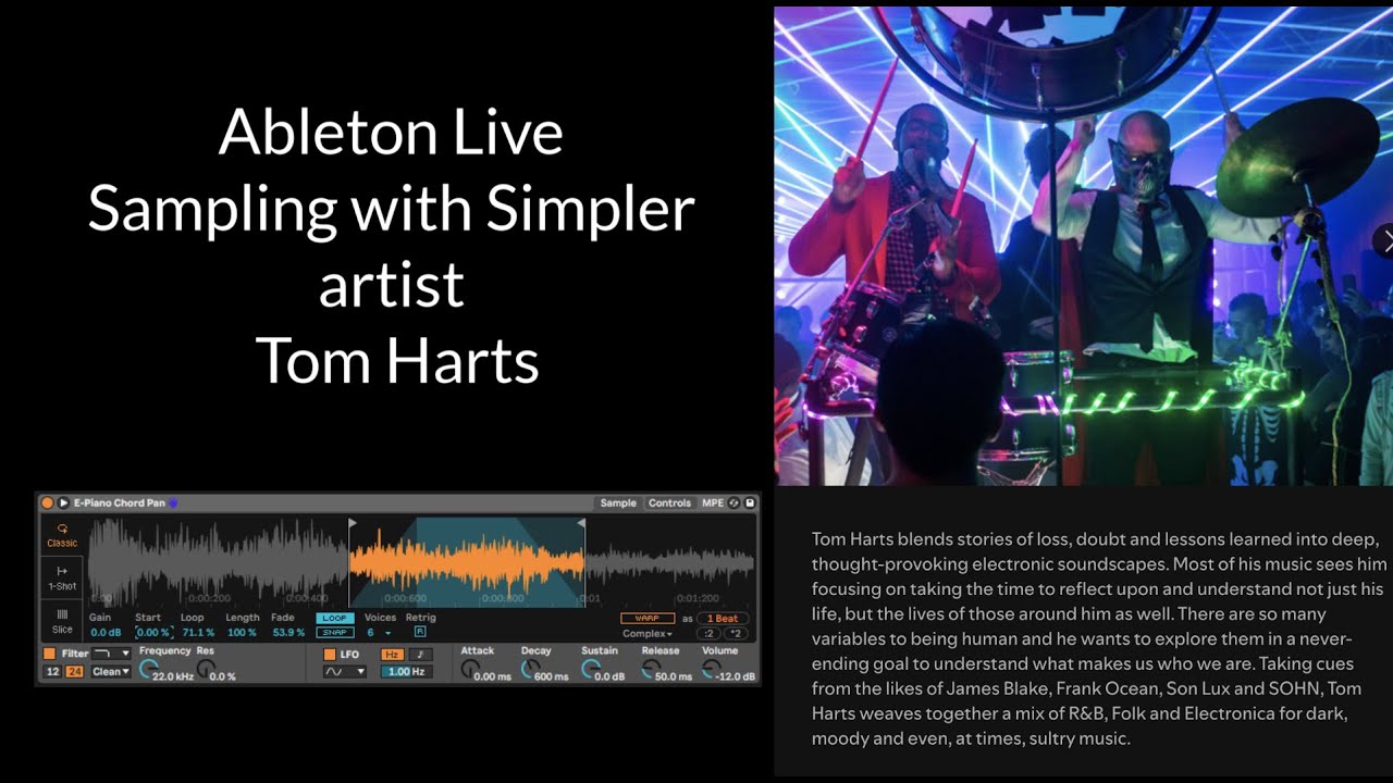 Ableton Live - Sampling with Simpler - Tom Harts - Everything you want to know in Ableton Simpler