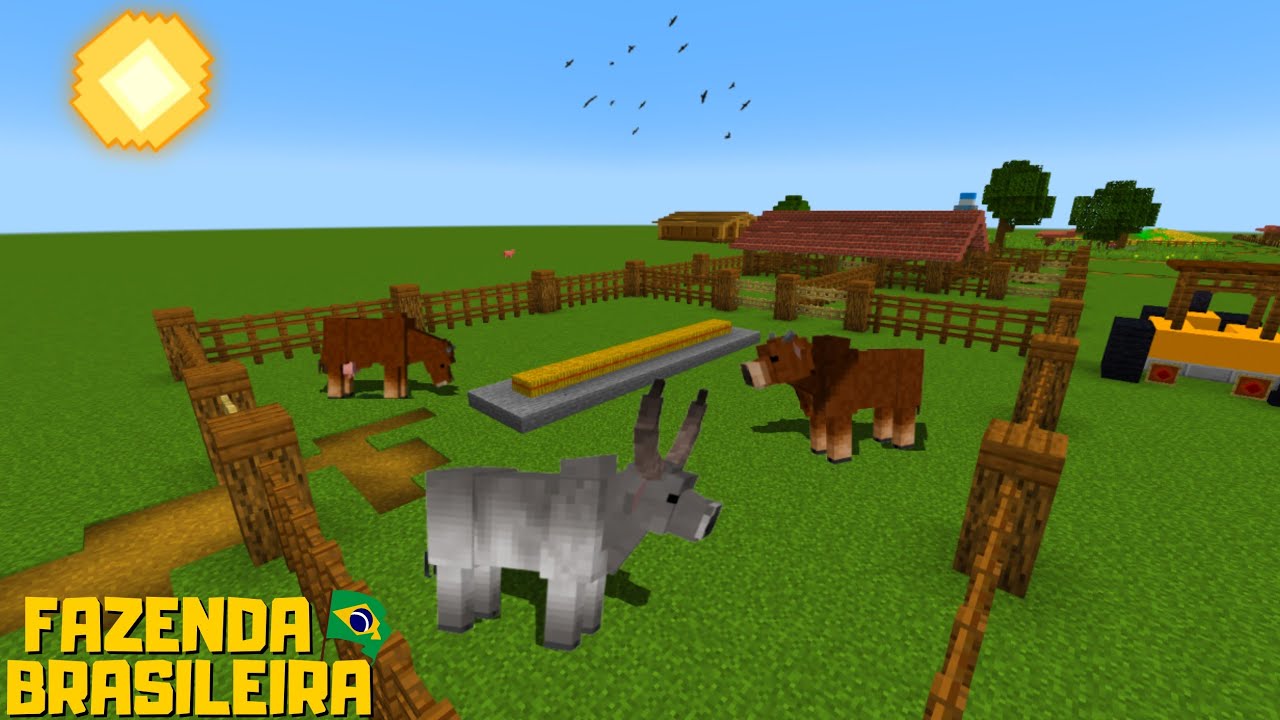 CONSTRUINDO UMA FAZENDA NO MINECRAFT - CONSTRUINDO UM NOVO CURRAL DE VACAS BRASILEIRO EP:08