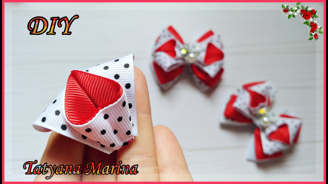 НОВЫЙ лепесток...НОВЫЙ бантик🎀Бантики из репсовой ленты 2.5 см.