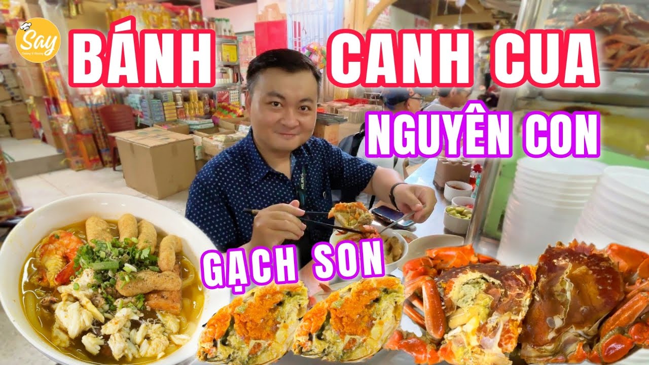 Review Vietnamese Whole Crab Noodle at Binh Tay Market | Old Market, Old People, Must Try in SAIGON