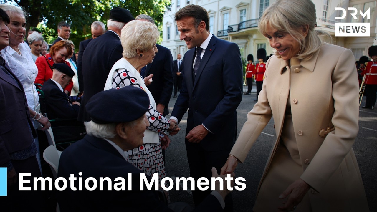 Macron & Starmer's Emotional Moments with War Veterans in the UK Visit | AC1G