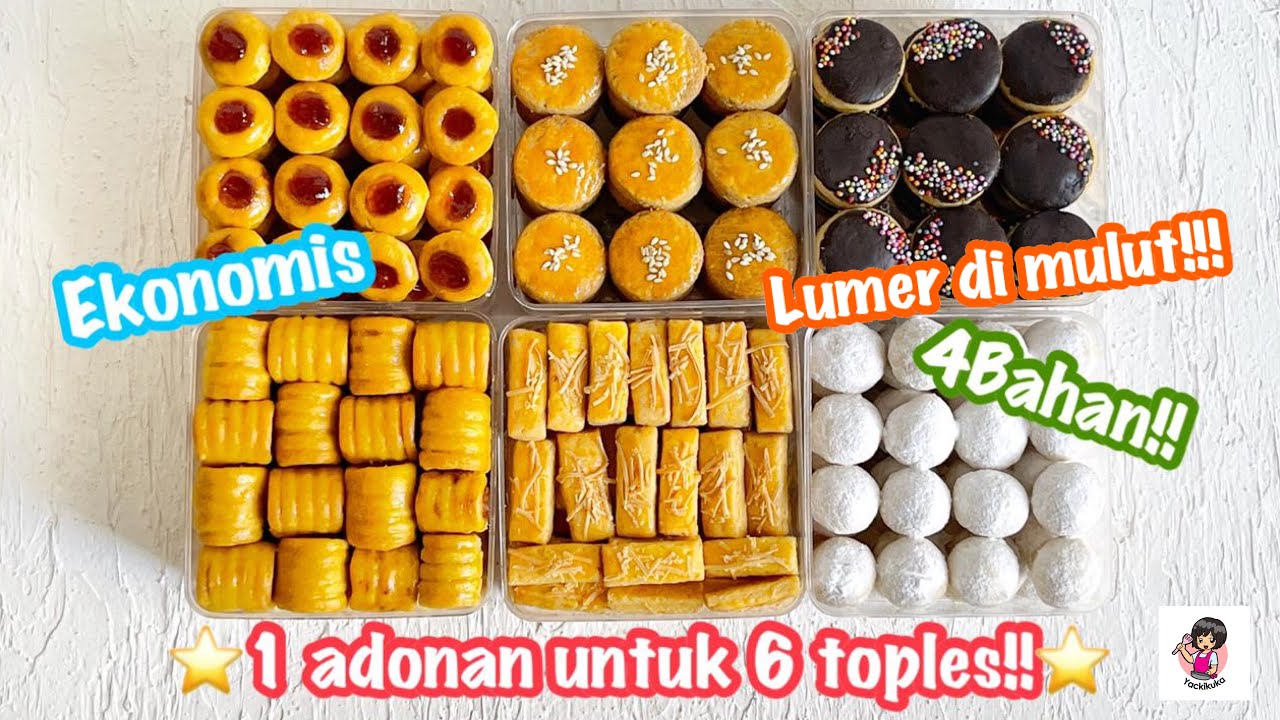 1 ADONAN JADI 6 KUE‼️ Tanpa Cetakan  * 6 COOKIES IDEA [SUB]