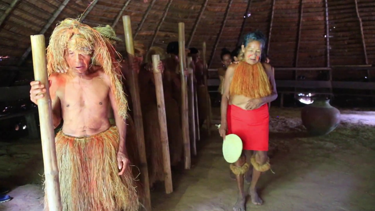 Yagua Indian Village Traditional Indigenous Dancing in Peru's Amazon