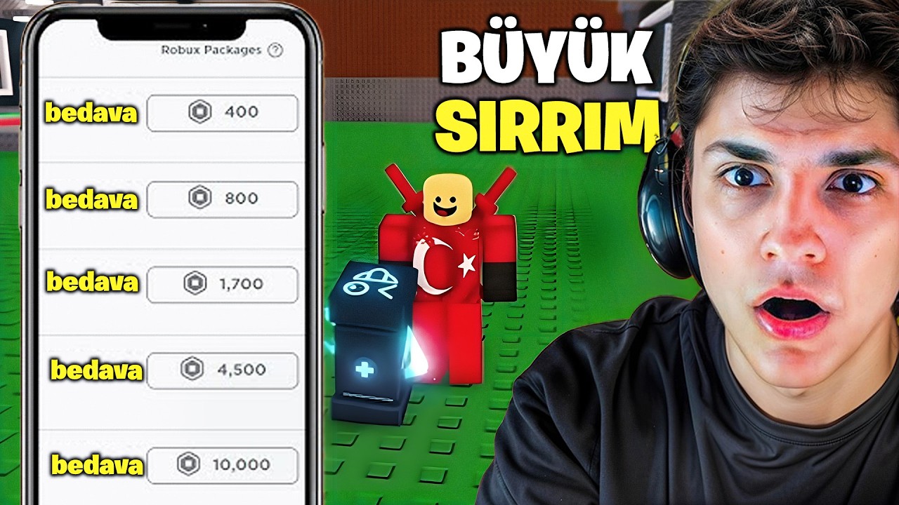 BÜYÜK VİDEO! BEDAVA ROBUX KAZANIYORUM🤫 STEAL A BRAINROT