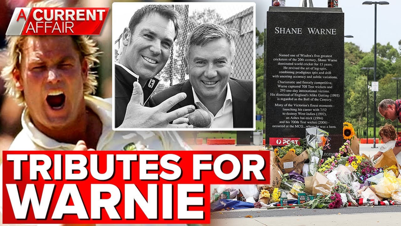 Shane Warne tributes flow from around the world after cricket legend's death | A Current Affair