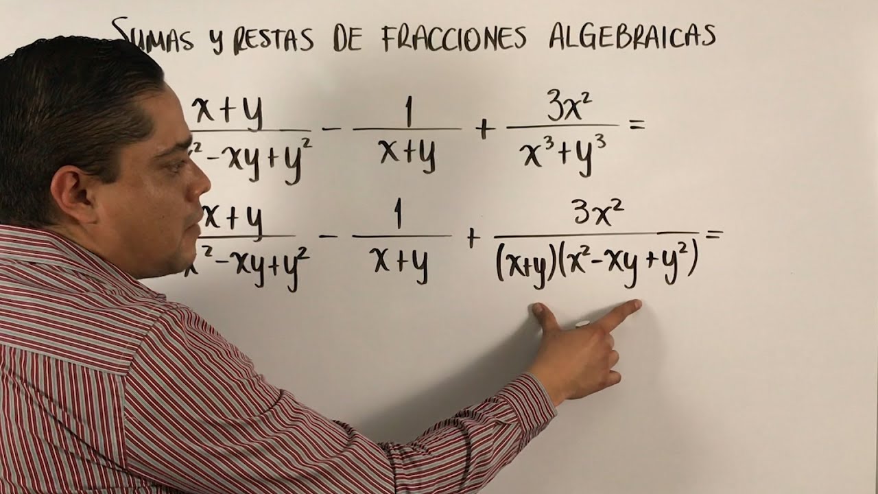 Sumas y restas de fracciones algebraicas laboriosas 1 | TOX educación