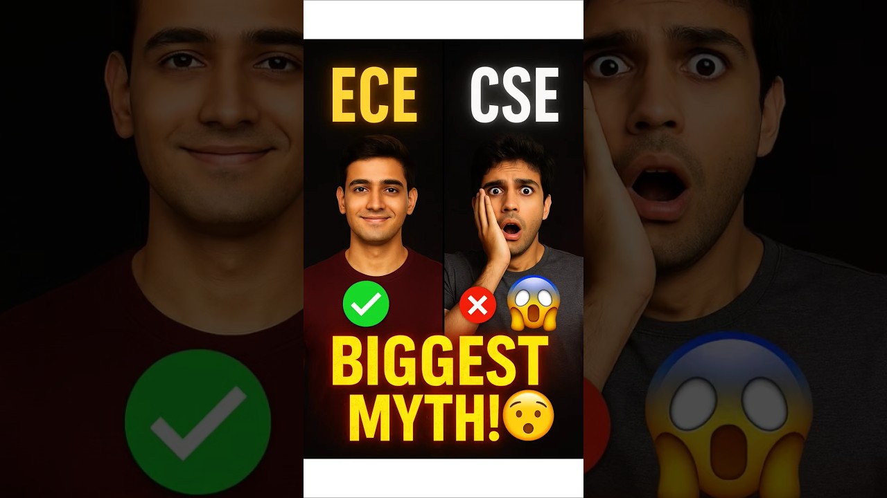 The BIGGEST Lie of ECE vs CSE! 😱 #shorts #btechstudents #ece #cse #telugu #engineeringstudent#ITjobs