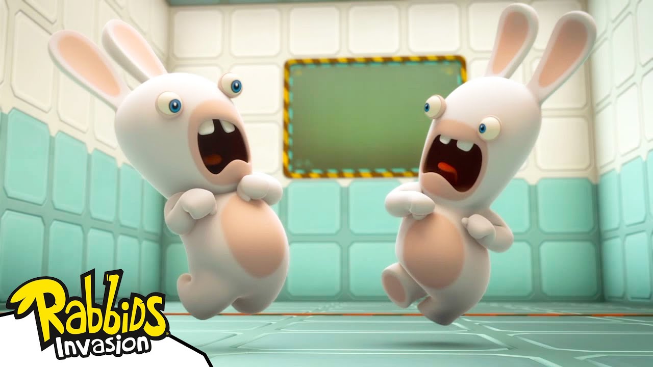 Rabbid Test N°98002-c: the Platform 🧩🙀 | RABBIDS INVASION 🐰 | Cartoon for Kids
