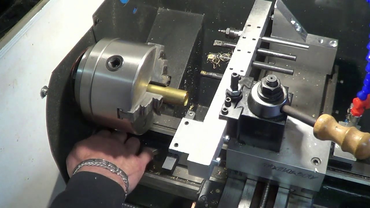 *mkds* home made cnc lathe auto tools test.