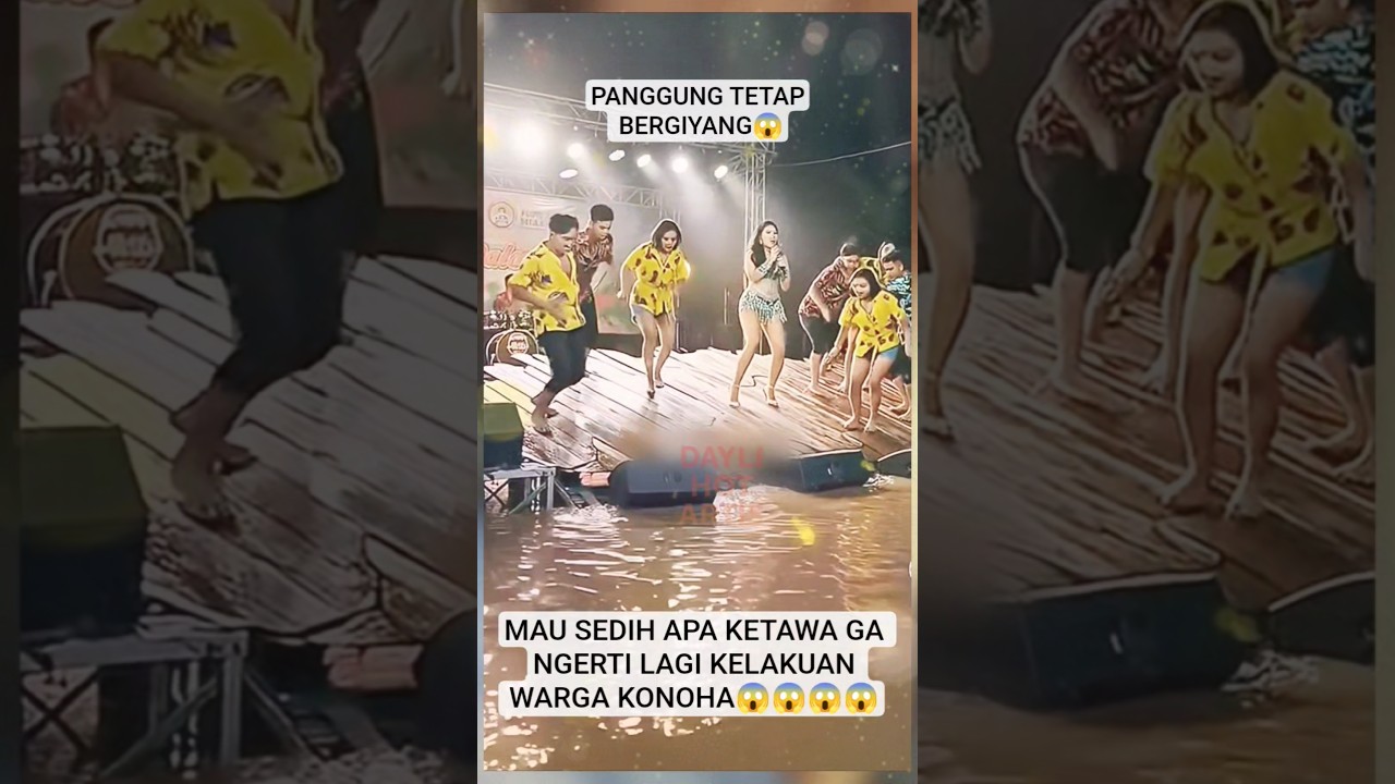 TETEP GOYANG MESKI PANGGUNG BERGOYANG😱#fypシ#fyp#viral#goyang#dangdut#banjir#trending#beritaterkini