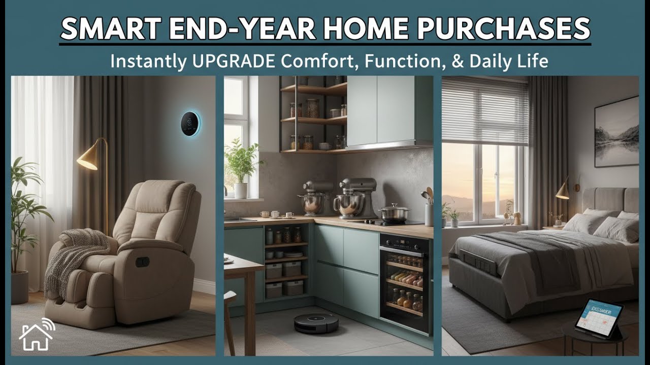 Smart End Year Home Purchases That Instantly Upgrade Comfort, Function, and Daily Life