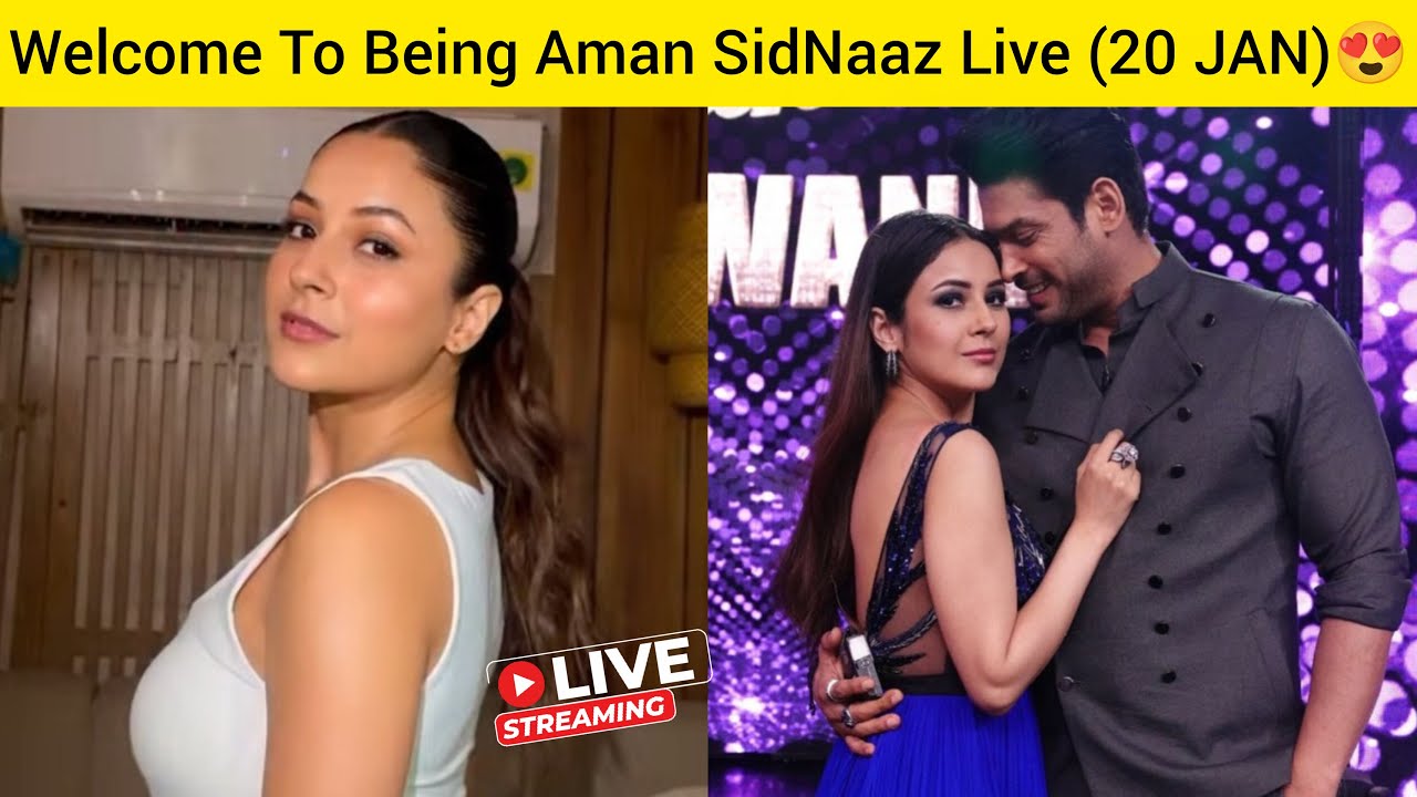 [20 JAN] Shehnaaz Gill The Brand Ambassador of Glow and lovely🔥😍🤍 Being Aman SidNaaz Fans Live❤️