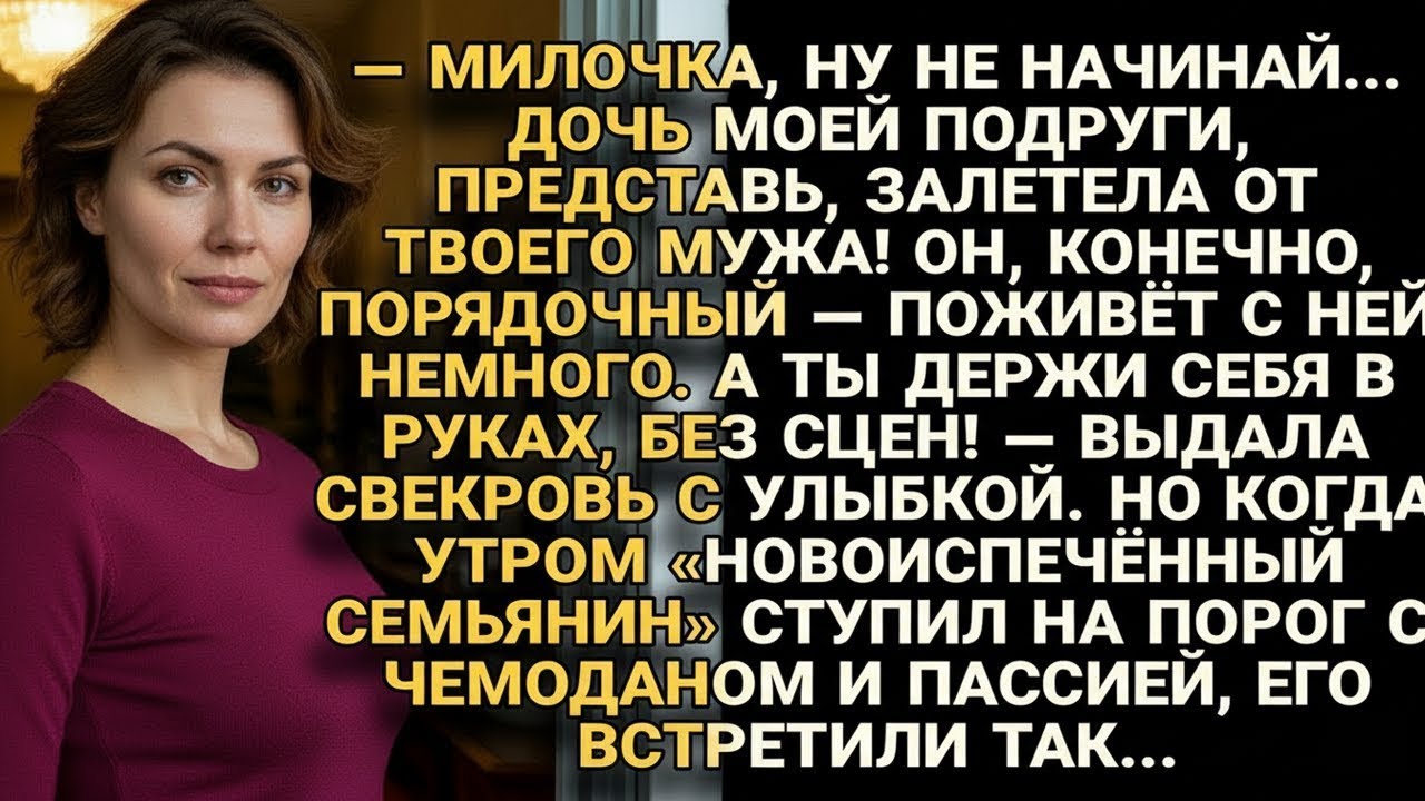 Муж с чемоданом пришёл к жене — но «приём» с порога вернул его к реальности...