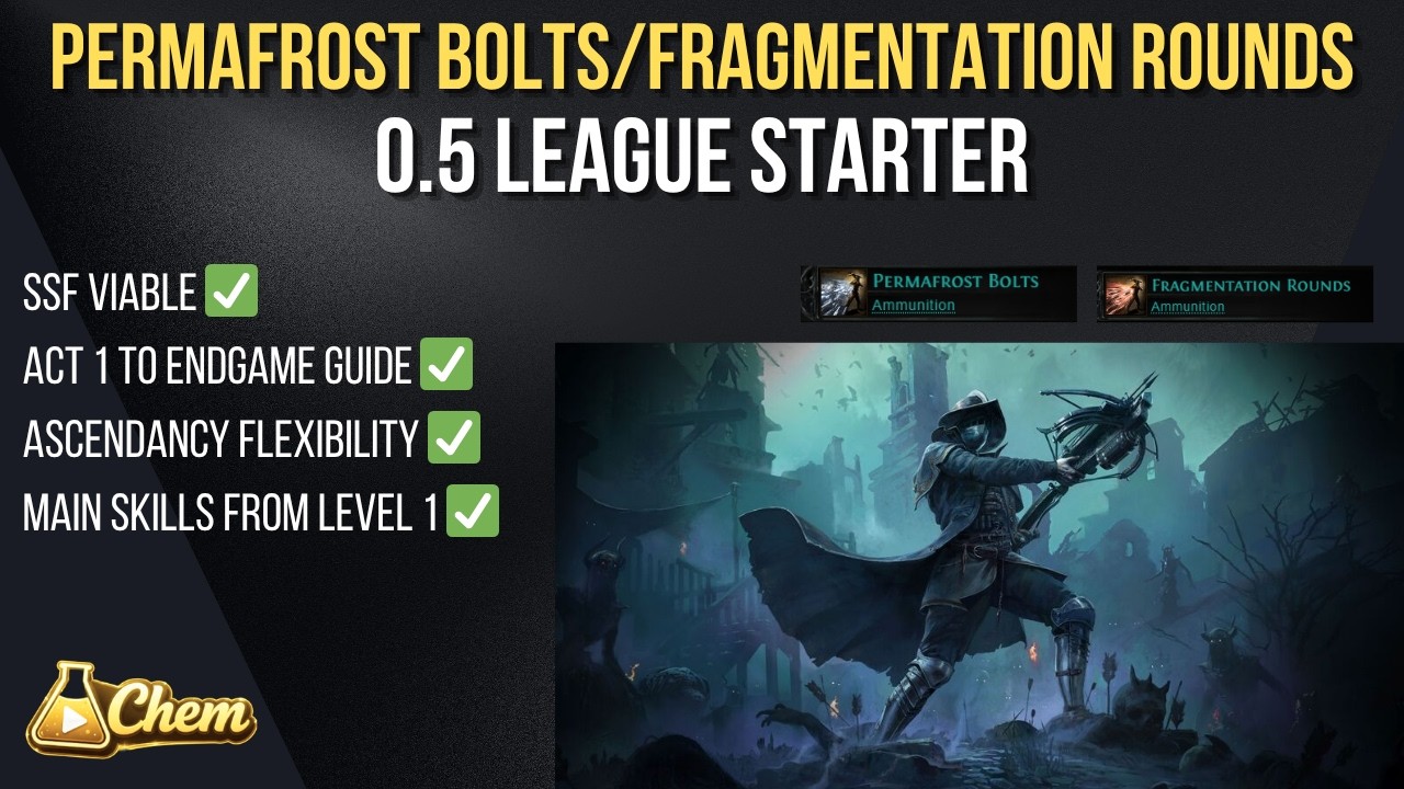 PoE2 0.5 League Starter | Permafrost Bolts/Fragmentation Rounds Build Guide