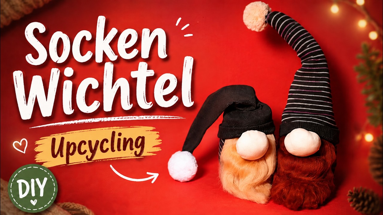 Socken Wichtel einfach basteln | Upcycling DIY