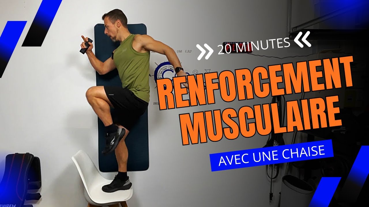 💪 Séance de renforcement musculaire à la maison avec une chaise