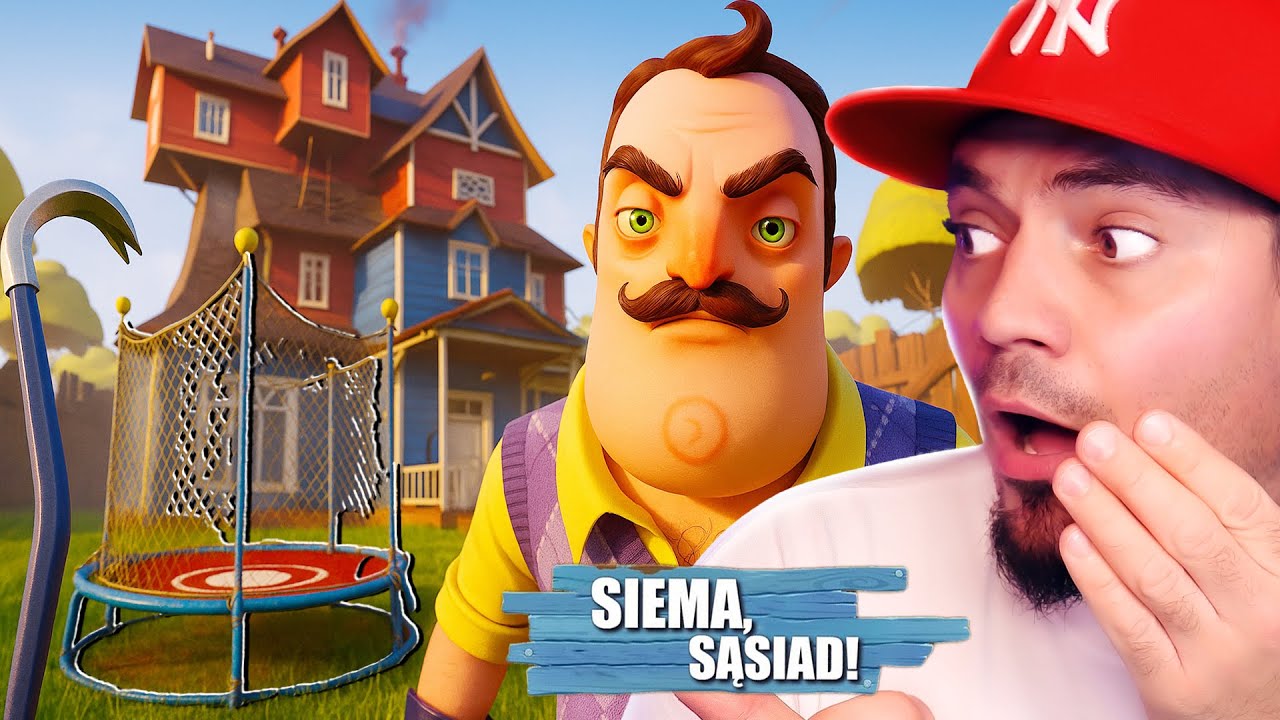 😮 UCIEKAM OD SĄSIADA TRAMPOLINĄ! *nie posmyra mnie już* | Hello Neighbor 2025 AKT 2 #02
