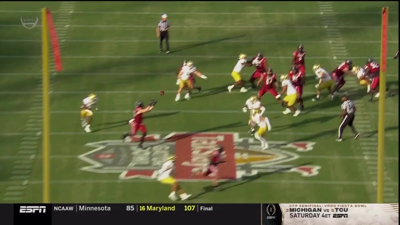 2022 Gator Bowl USC vs Notre Dame - Nate Adkins 18 Yd Reception