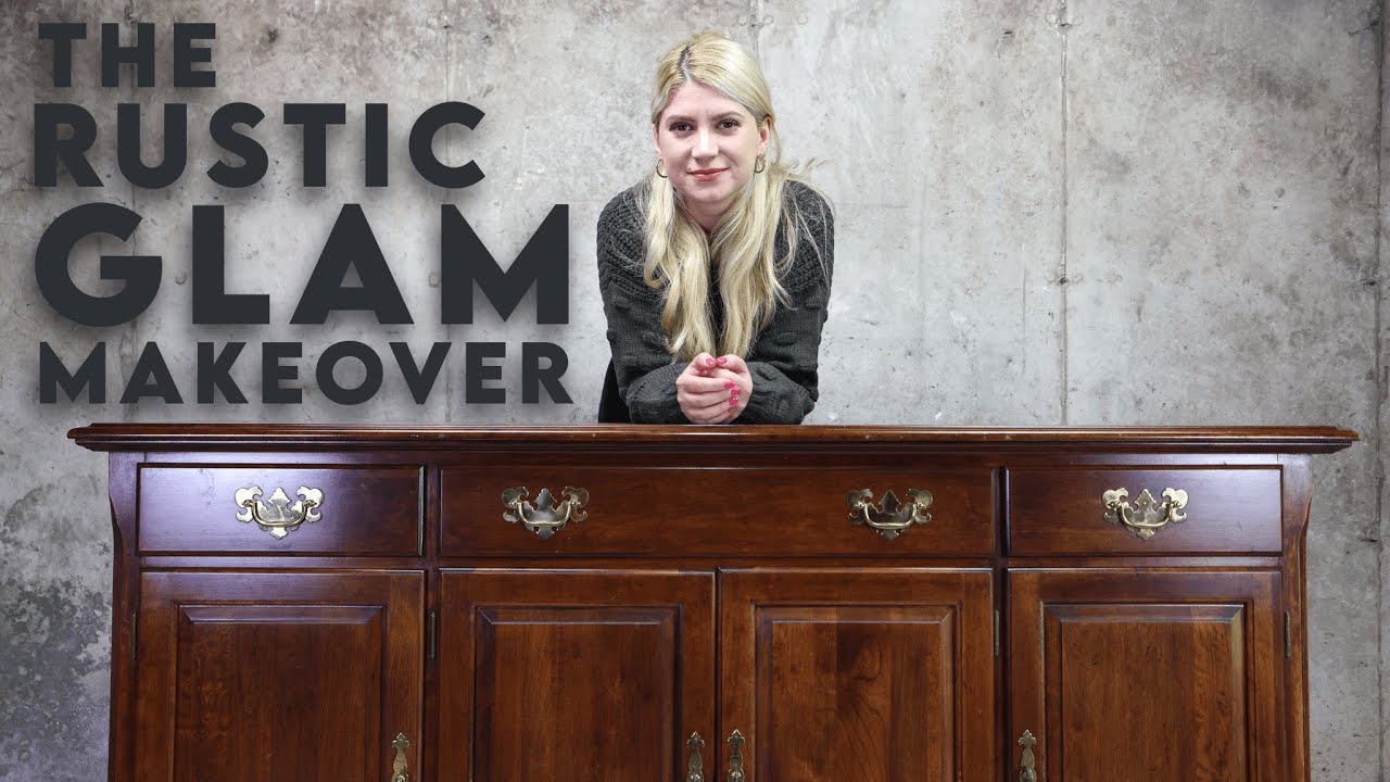 The Rustic Glam Buffet Makeover