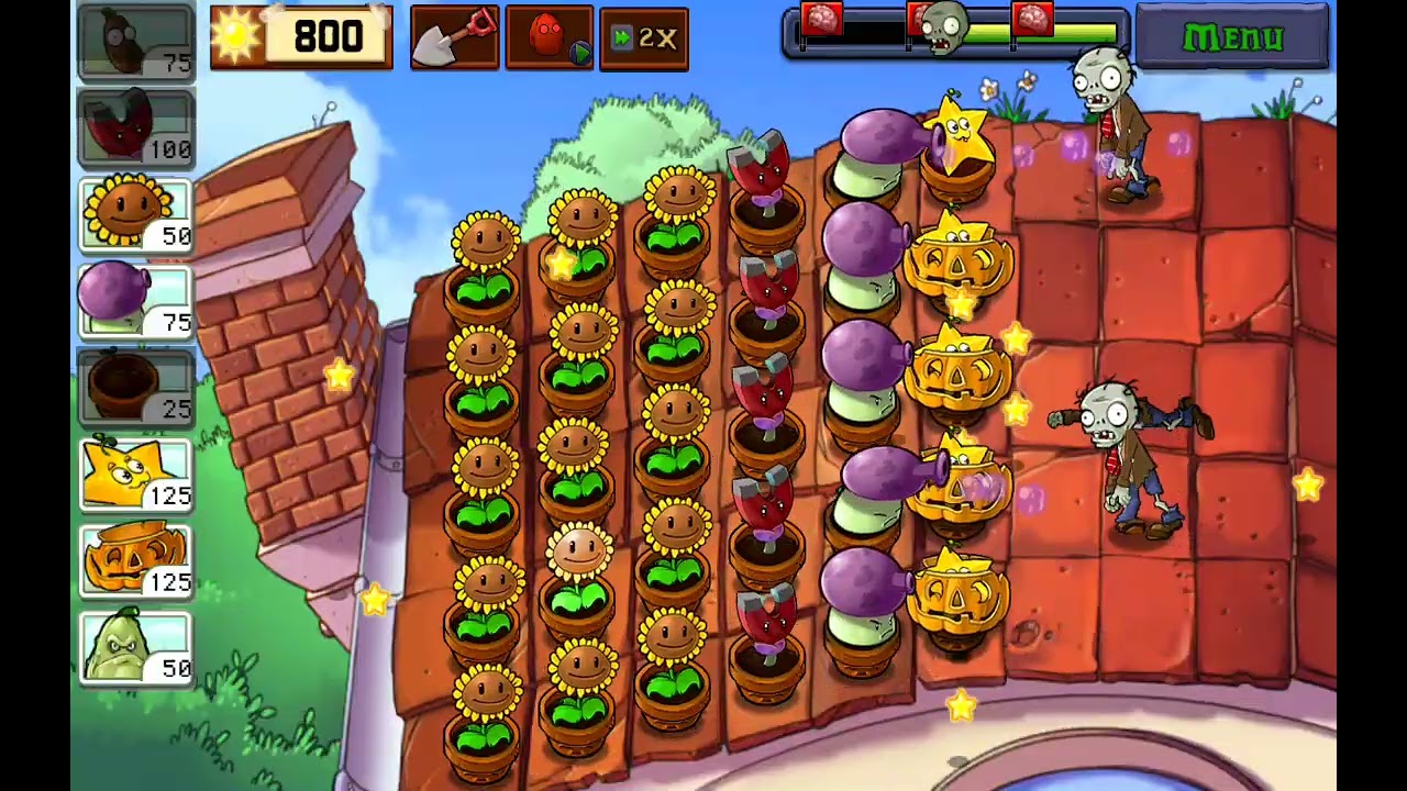 Pvz 1 Roof Level 4 + Zen Garden!