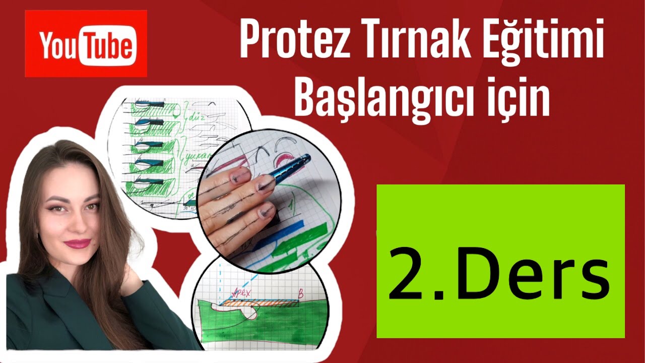 Protez tırnak  eğitimi .Başlangıcı için.  Kare tırnak. Şablon nasıl takılır? 2.Ders