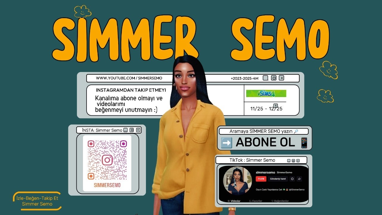 Simmer Semo 1 Günüm Böyle Geçti! | The Sims 4 Günlük Seri #dating #kutlama #sim #ağaçlar #günlükvlog