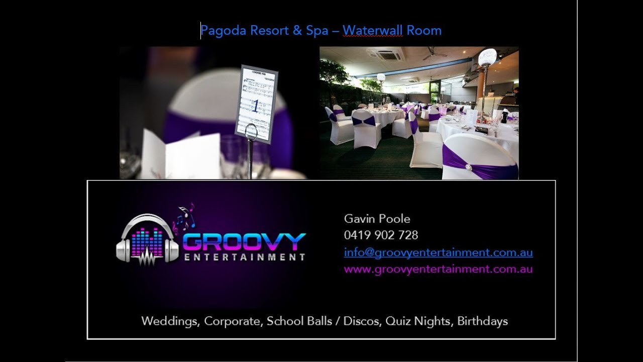 Wedding DJ Perth - Groovy Entertainment @ Pagoda Resort & Spa