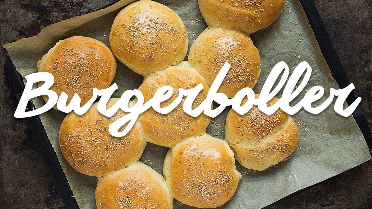 Verdens bedste burgerboller | Opskrift på lækre og luftige burgerboller