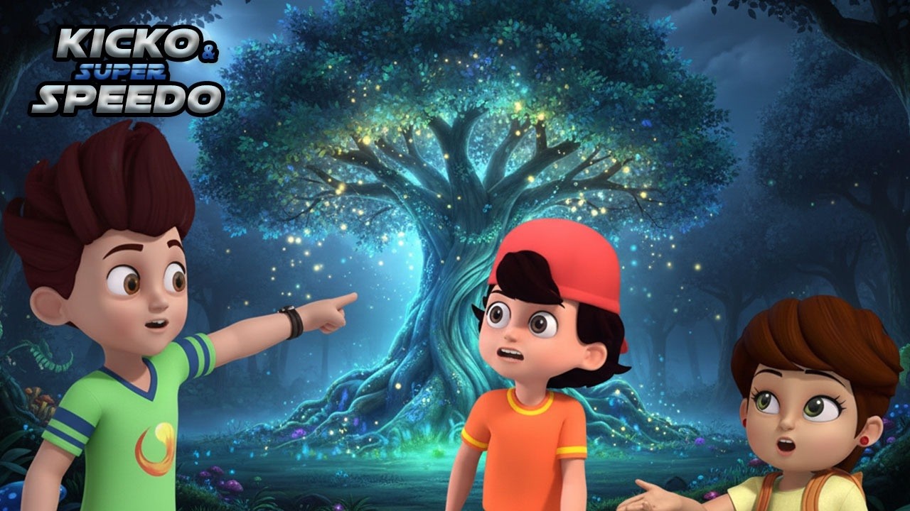Kicko ने रात में चमकता जादुई पेड़ देखा | Kicko & Super speedo | New Episodes In Hindi