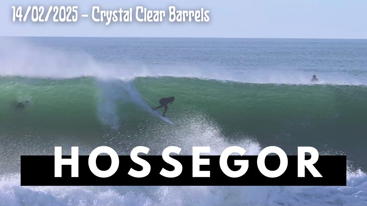 Barrels, Sunshine, and Beautiful Waves in Hossegor - 14/02/2025 #surfing #raw #hossegor #barrelsurf