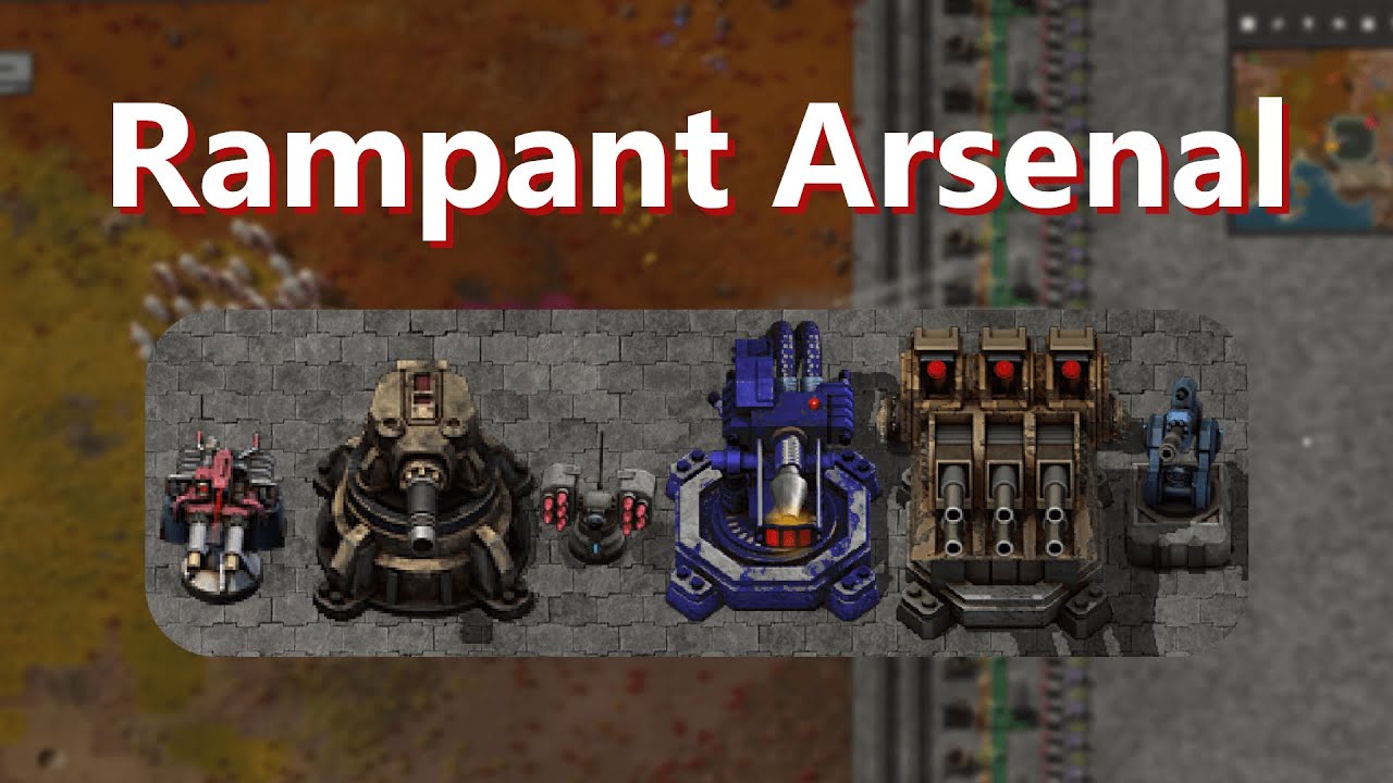 Обзор мода Rampant Arsenal - Factorio