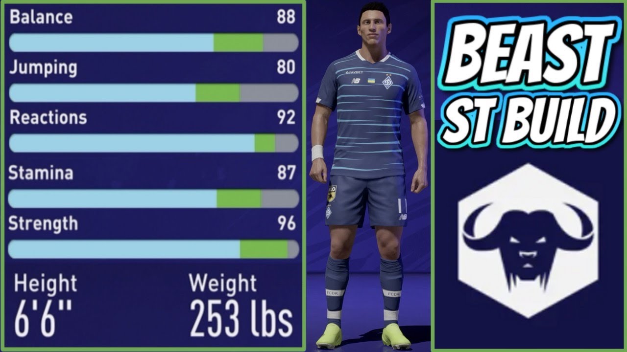 BULLY YOUR OPPONENTS with MY MAX HEIGHT & MAX WEIGHT STRIKER (ST) PLAYER BUILD in FIFA 21 PRO CLUBS!
