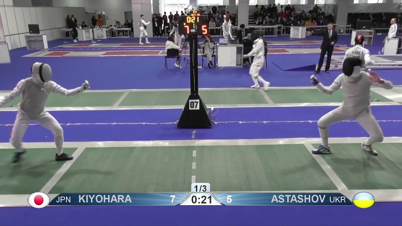 2023 Day05 T32 15 M F Individual Cadets Plovdiv BUL CHM 7 KIYOHARA JPN vs ASTASHOV UKR