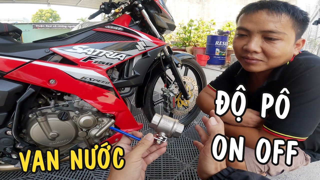 Thiện Red tự chế Pô ON OFF bằng Van Khóa Nước chỉ với 100K