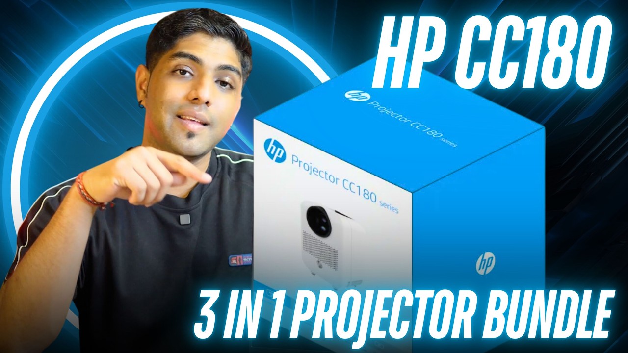 This takes entertainment on the go to the next level ! | HP CC180 Portable Projector