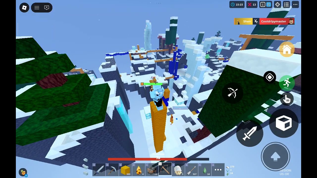 1v5 clutch bedwars 5v5