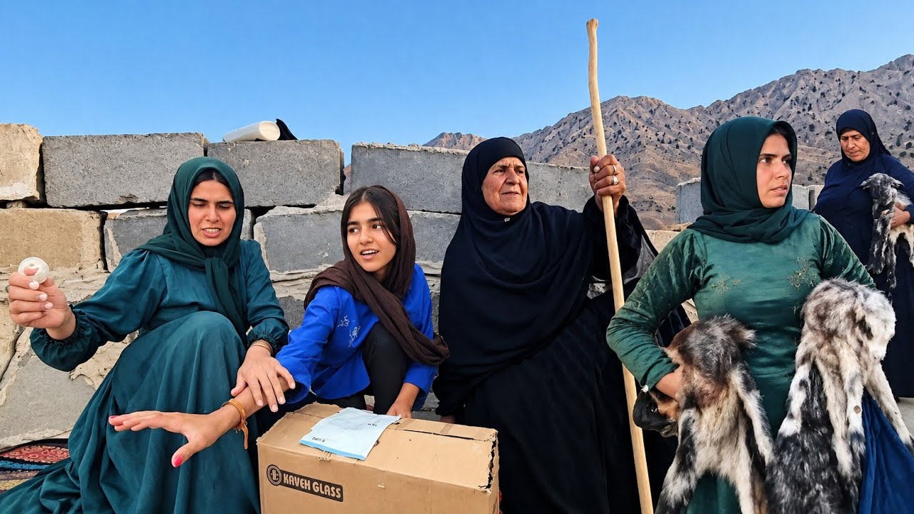 A Busy Day of Hard Work for Fariba | Cooking, Washing Blankets & Milking Goats