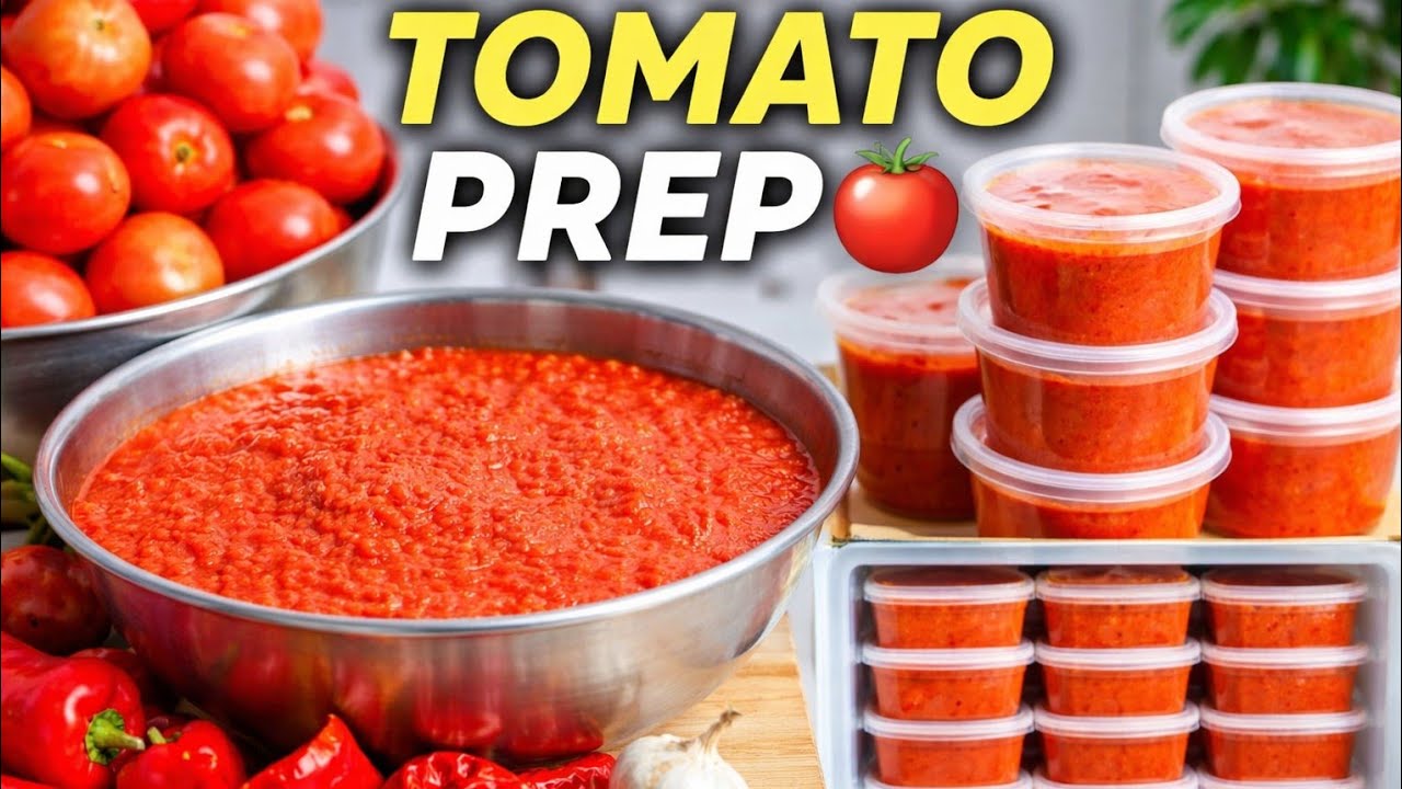Bulk Tomato & Pepper Prep for the Freezer | Real Home Cooking