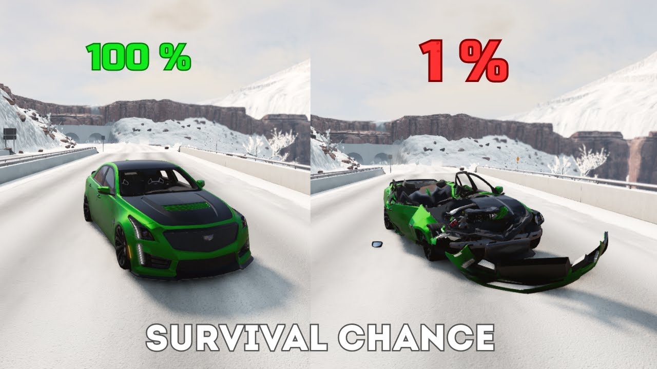 BeamNG.Ddrive Realistic Crashes #12 | Epic Survival Chance Test