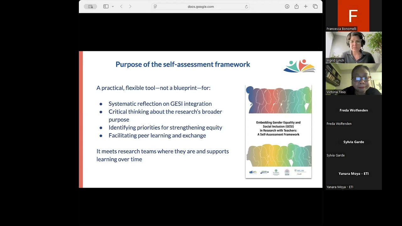 3rd Online Conversation: ETI Gender Equality and Social Inclusion Framework for Researchers