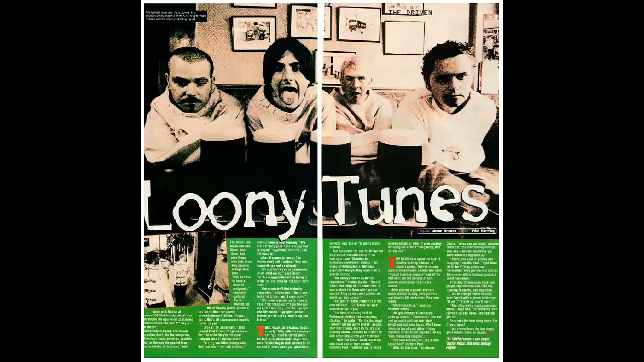 The Driven, Avalon. Recorded in London '97. Lyrics, Brendan Markham. music The Driven.