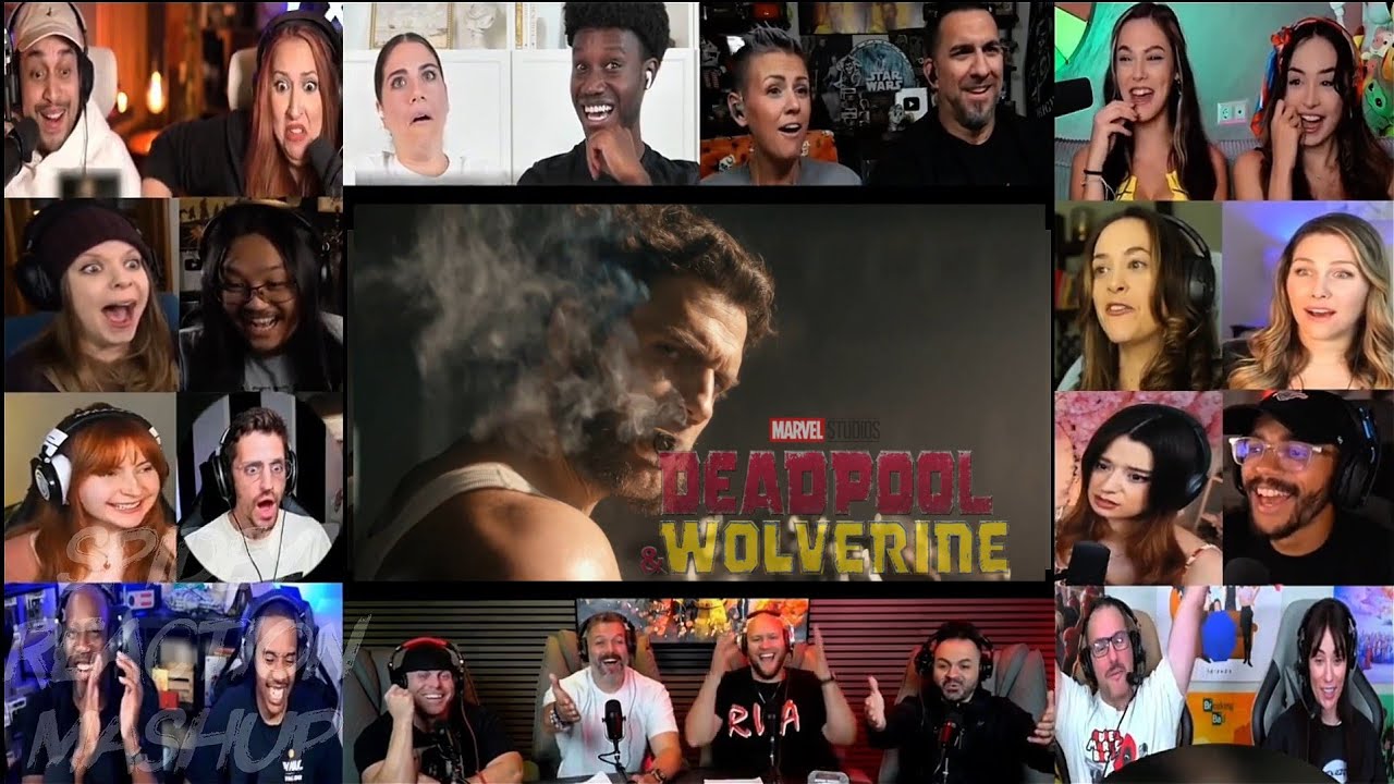 Deadpool Meets All The Wolverine Variants scene reaction mashup | Deadpool & Wolverine