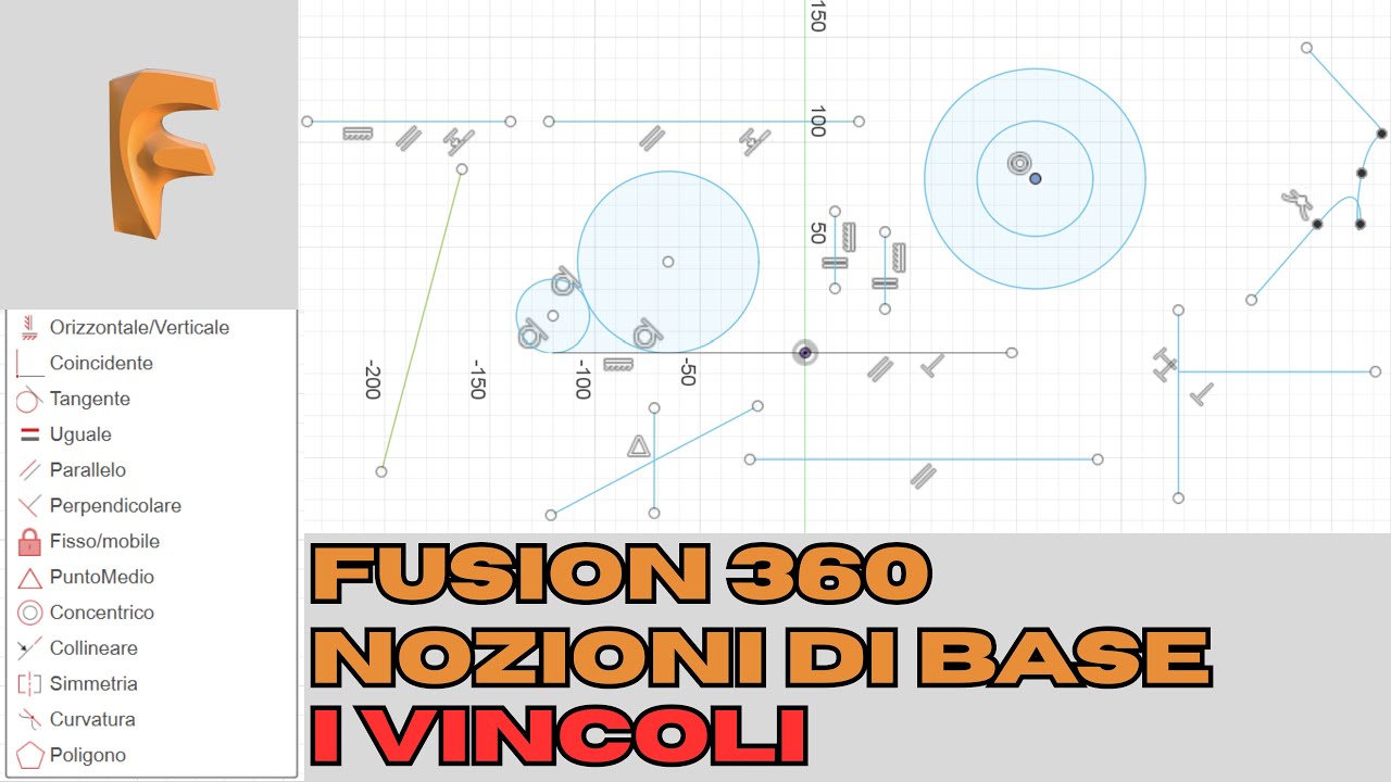 Fusion 360 - Nozioni di base - 2️⃣ I vincoli