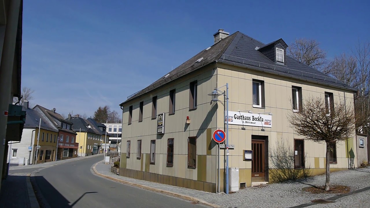 D: Schwarzenbach a.Wald. Oberfranken. Eindr&uuml;cke aus der Stadtmitte. M&auml;rz 2019