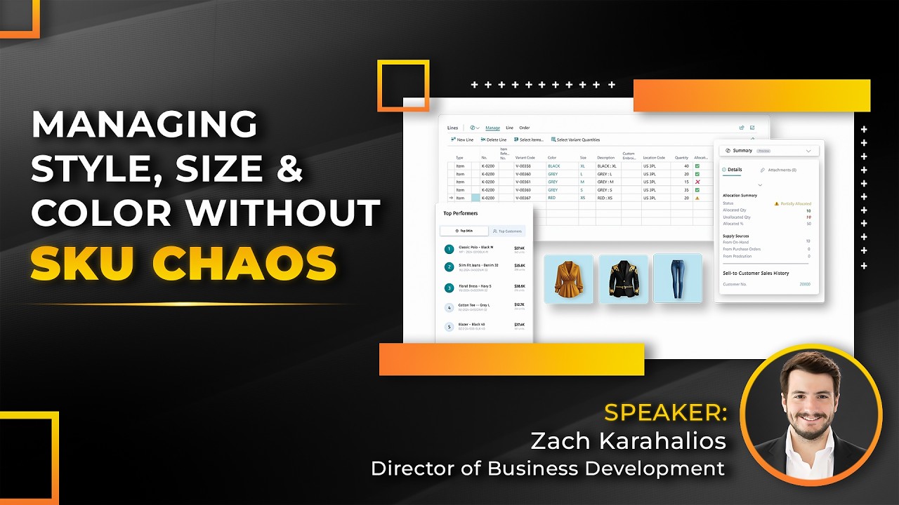 Volt 365 Apparel: Multi-Dimensional SKU Management