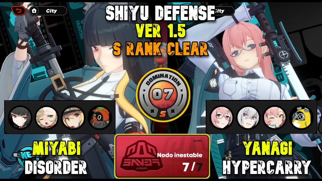 Shiyu Defense Ver 1.5 | ( F2P Team ) M0S0 Miyabi & M0S0 Yanagi | Floor 7 S-Rank | Zenless Zone Zero